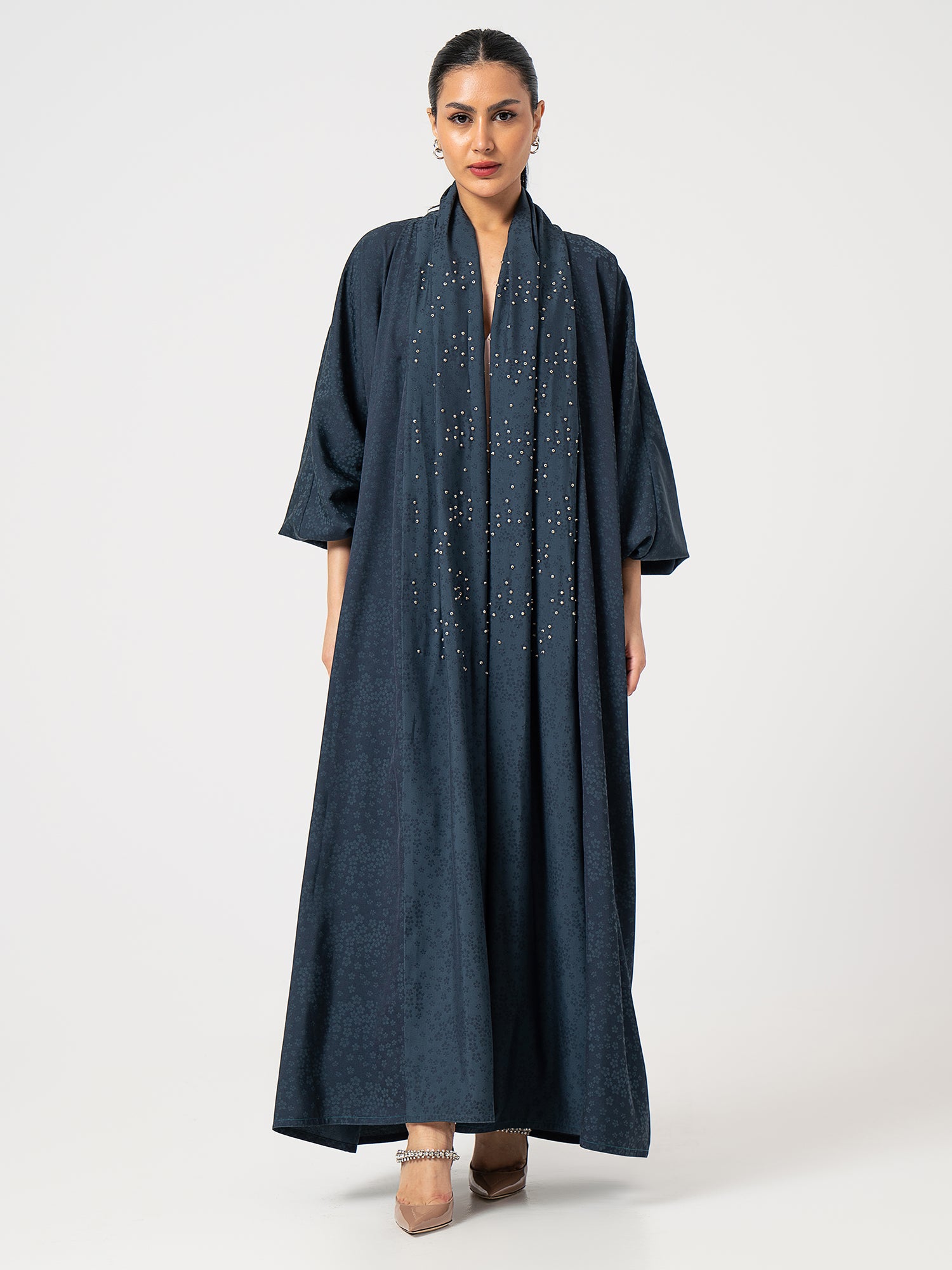 Beaded Blossom - Navy