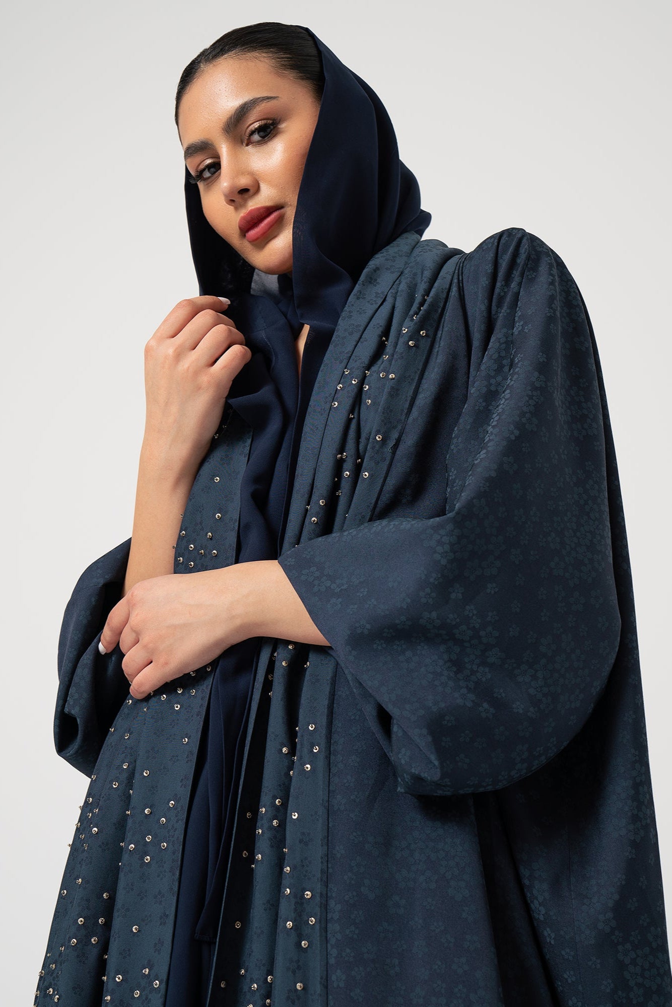 Beaded Blossom - Navy