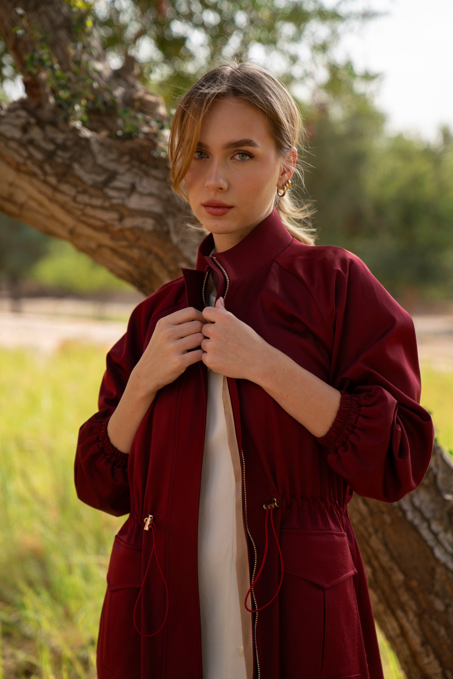 ترنش كوت - أحمر