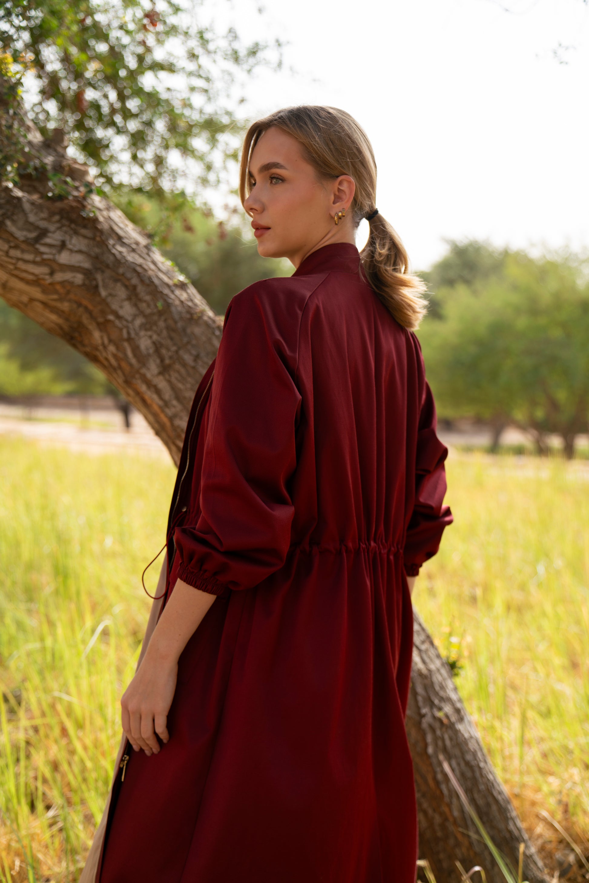 ترنش كوت - أحمر